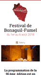 Mobile Screenshot of festivaldebonaguil-fumel.fr
