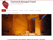 Tablet Screenshot of festivaldebonaguil-fumel.fr